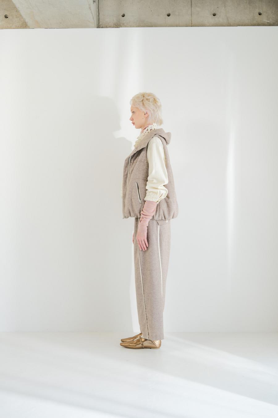Padded Mini-Nepped Tweed Vest