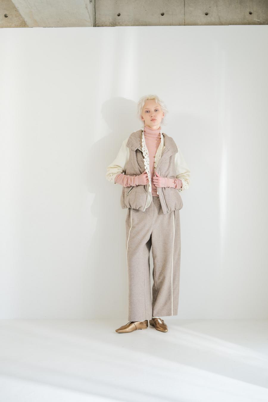 Padded Mini-Nepped Tweed Vest