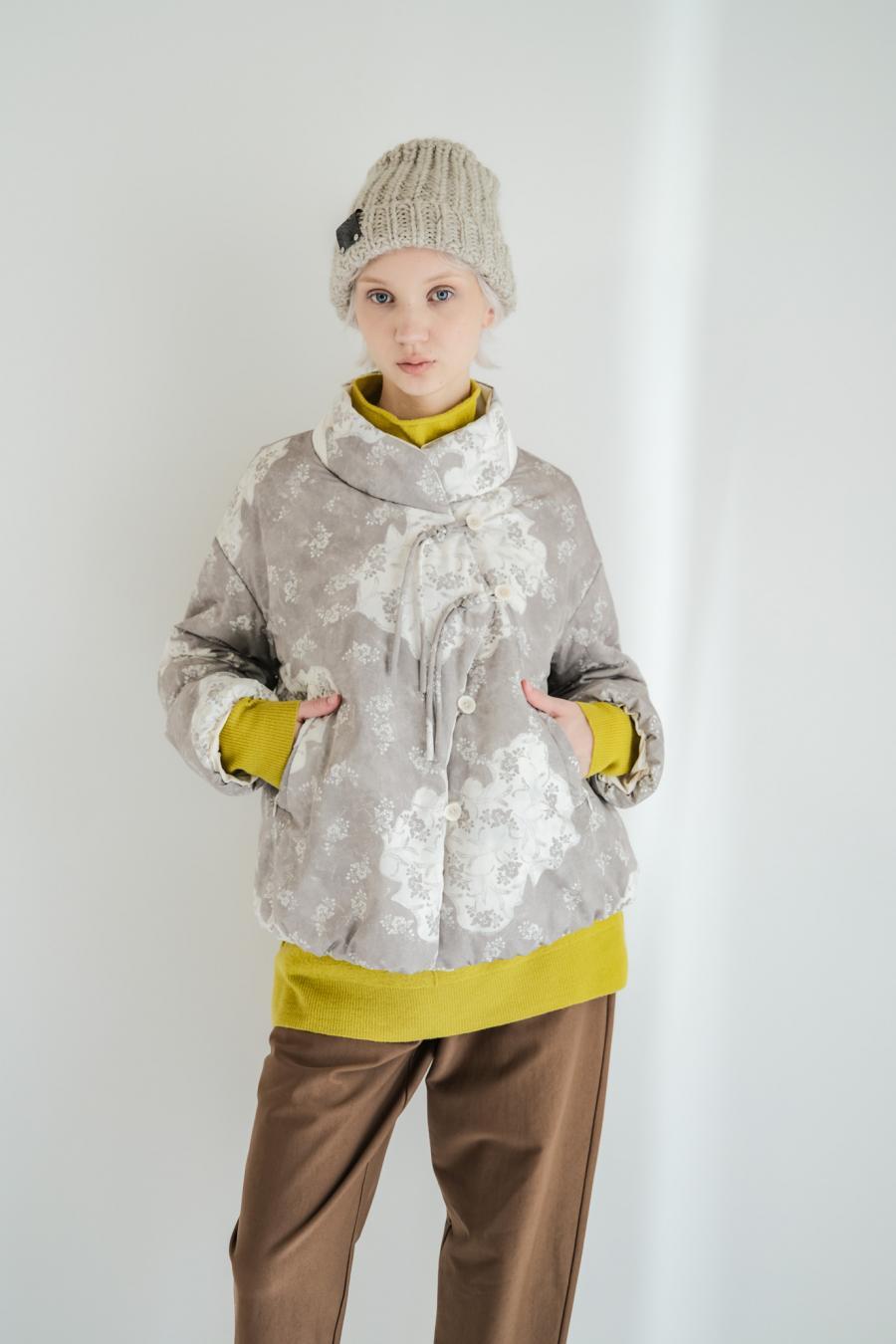 Blur Flower Reversible Blouson