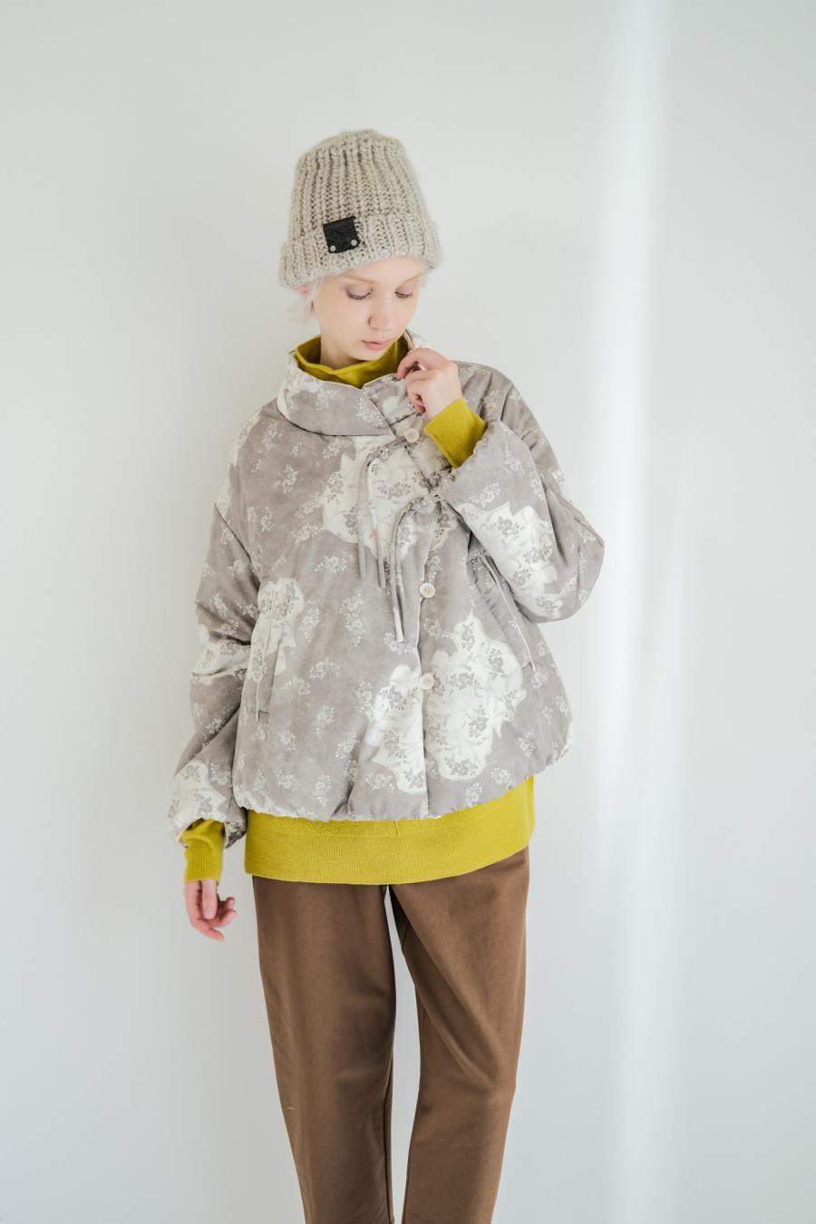 Blur Flower Reversible Blouson