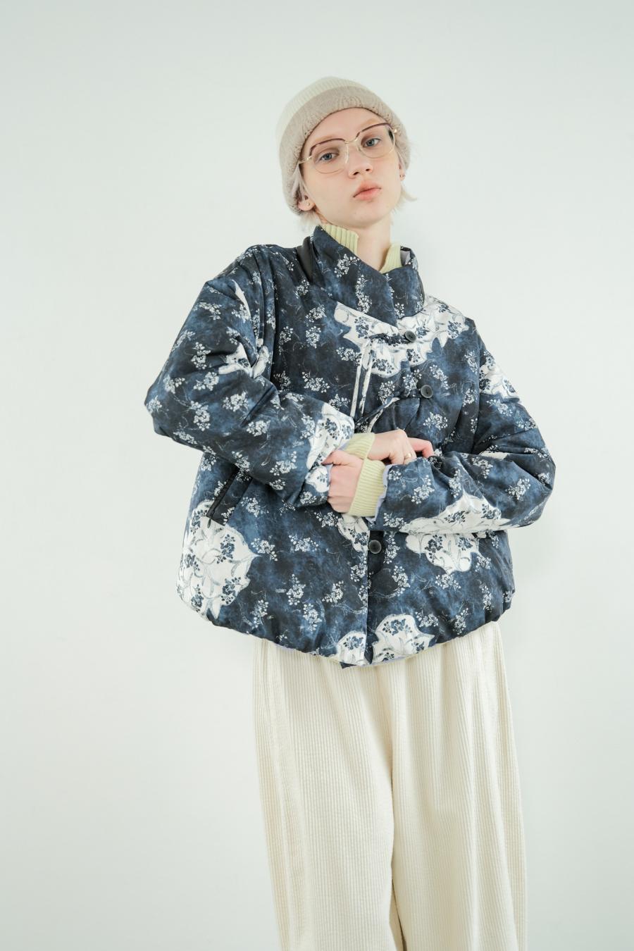 Blur Flower Reversible Blouson