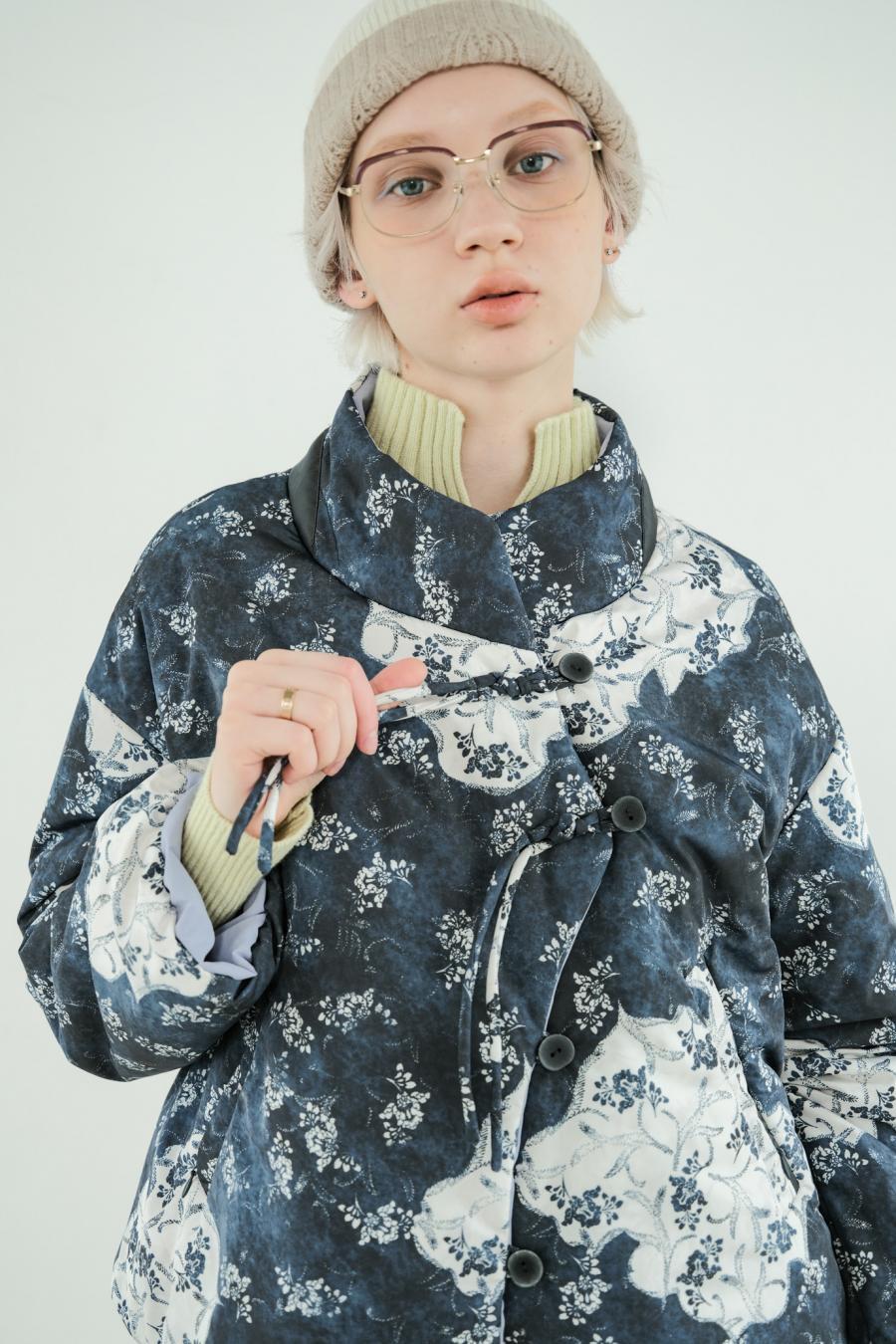 Blur Flower Reversible Blouson
