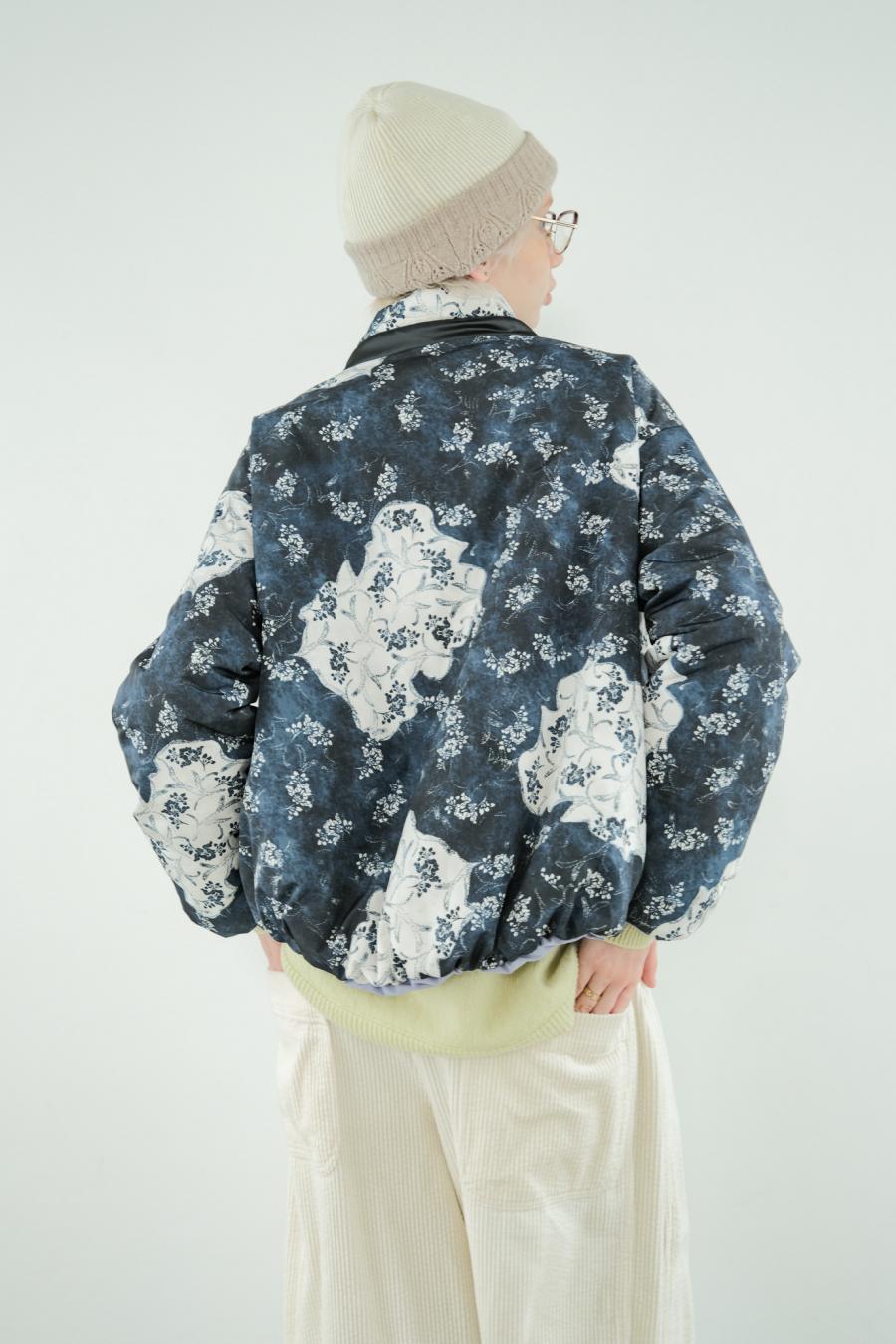 Blur Flower Reversible Blouson