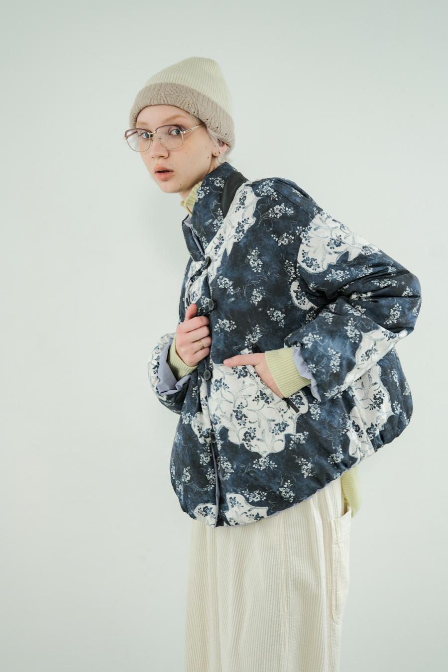 Blur Flower Reversible Blouson