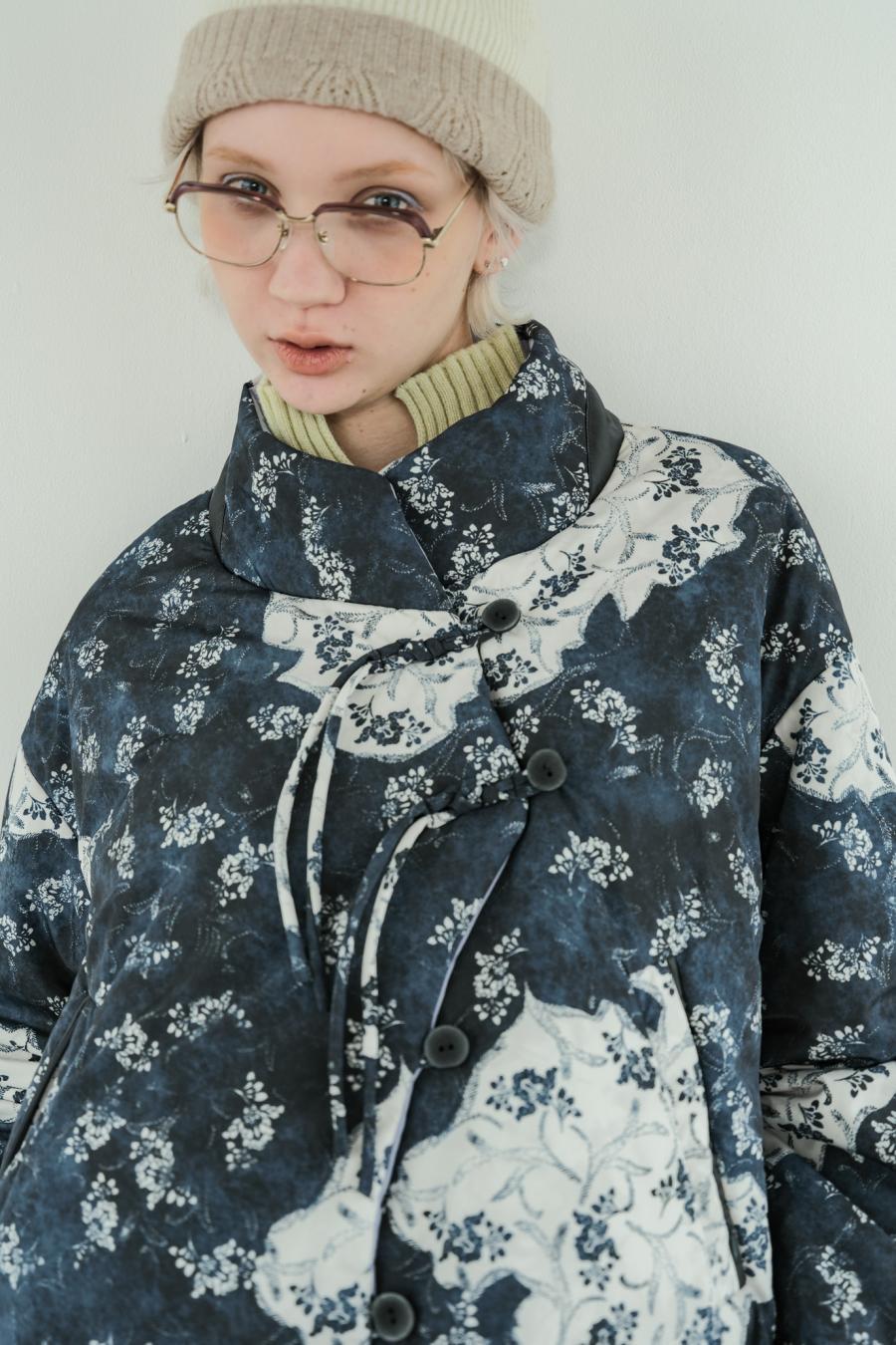 Blur Flower Reversible Blouson