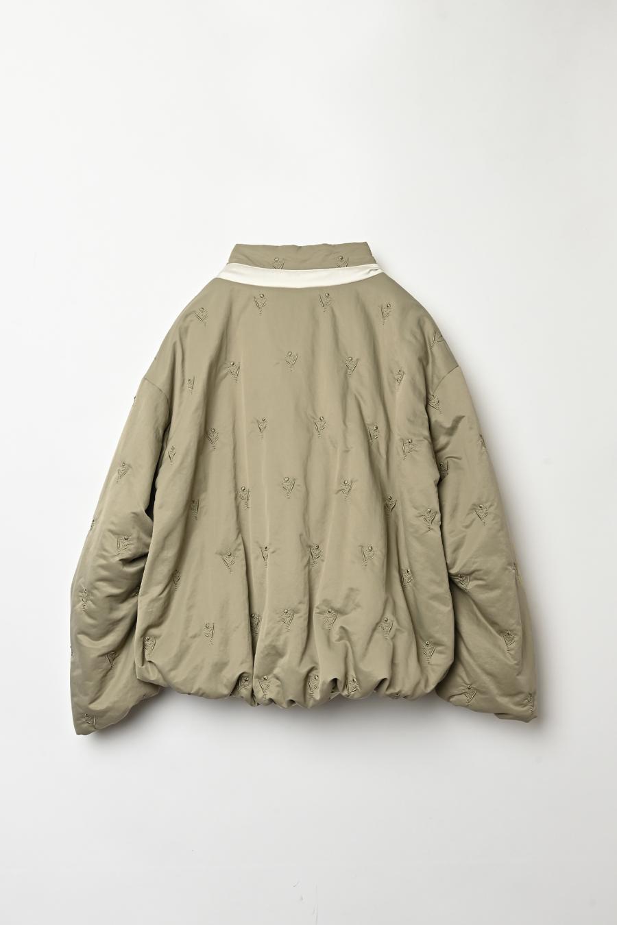 Tube Knot Embroidered Reversible Jacket