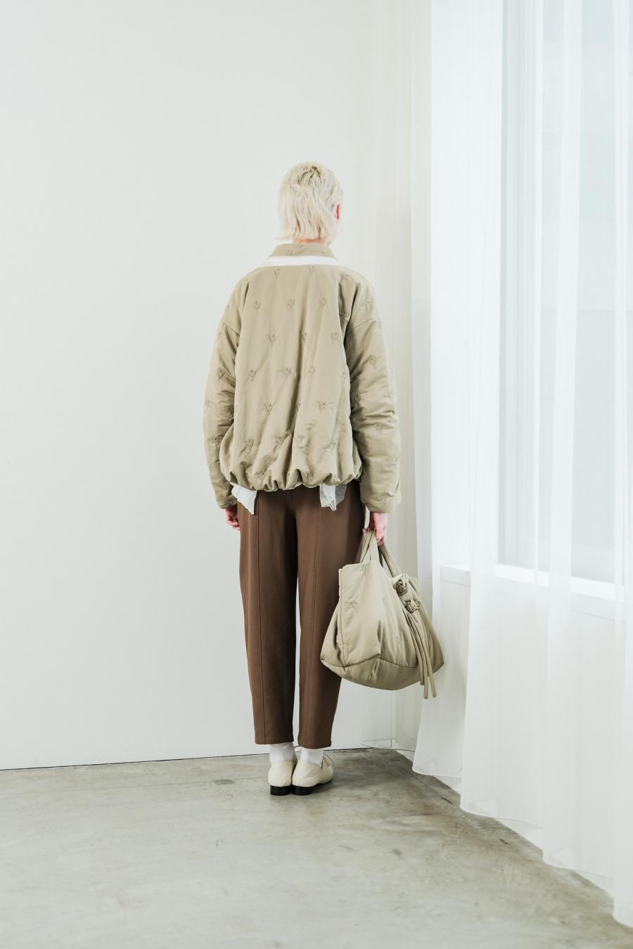 Tube Knot Embroidered Reversible Jacket