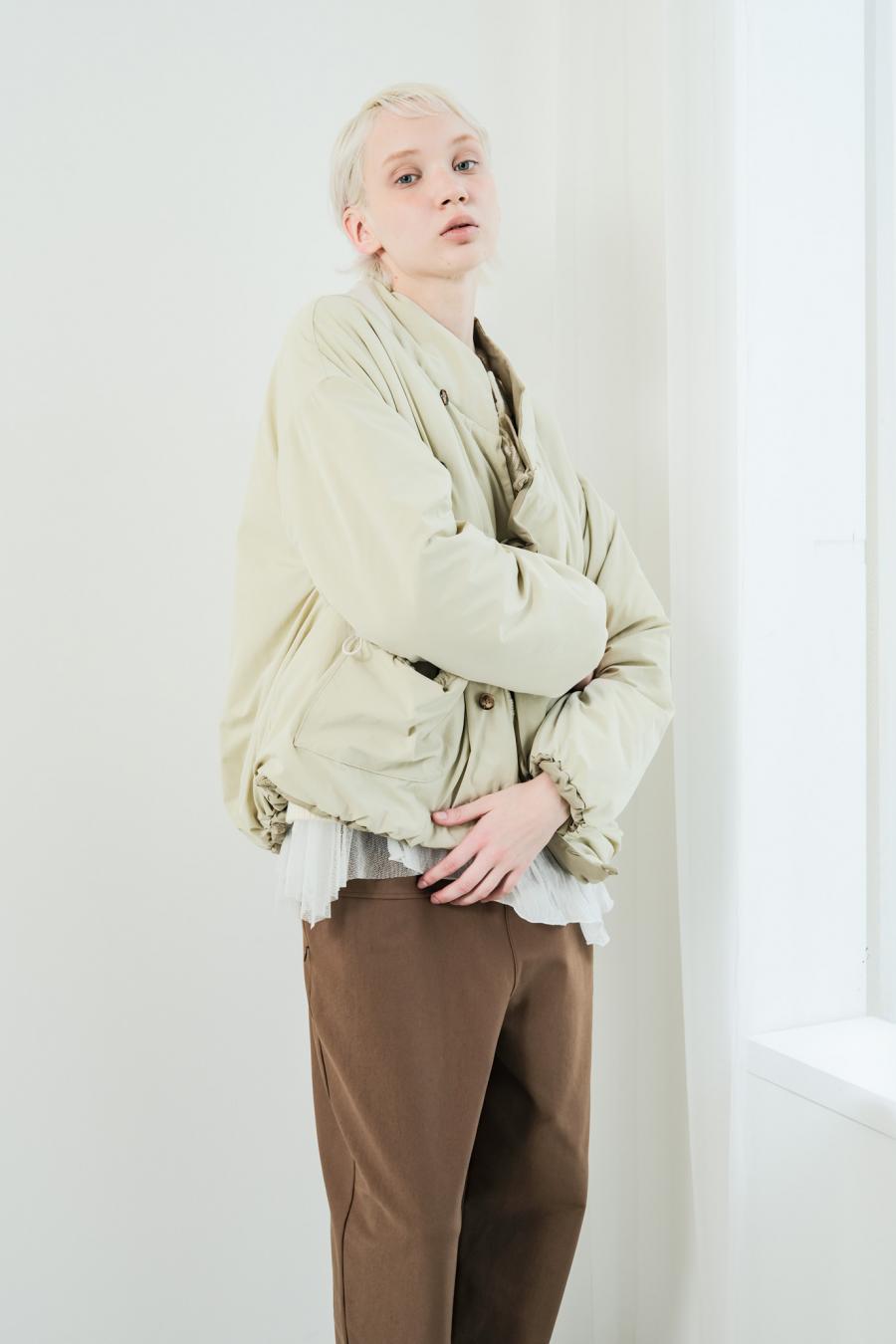Tube Knot Embroidered Reversible Jacket