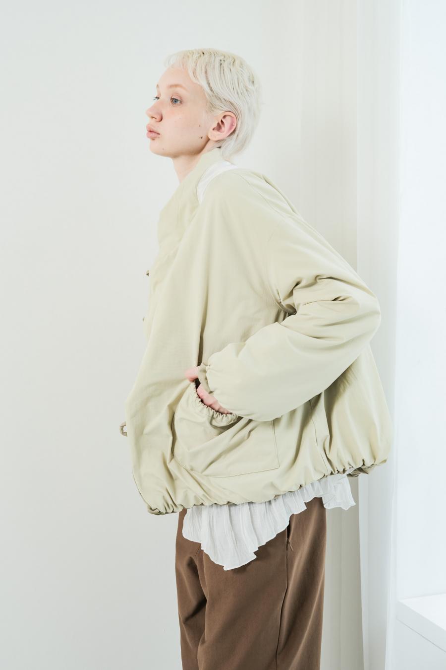 Tube Knot Embroidered Reversible Jacket