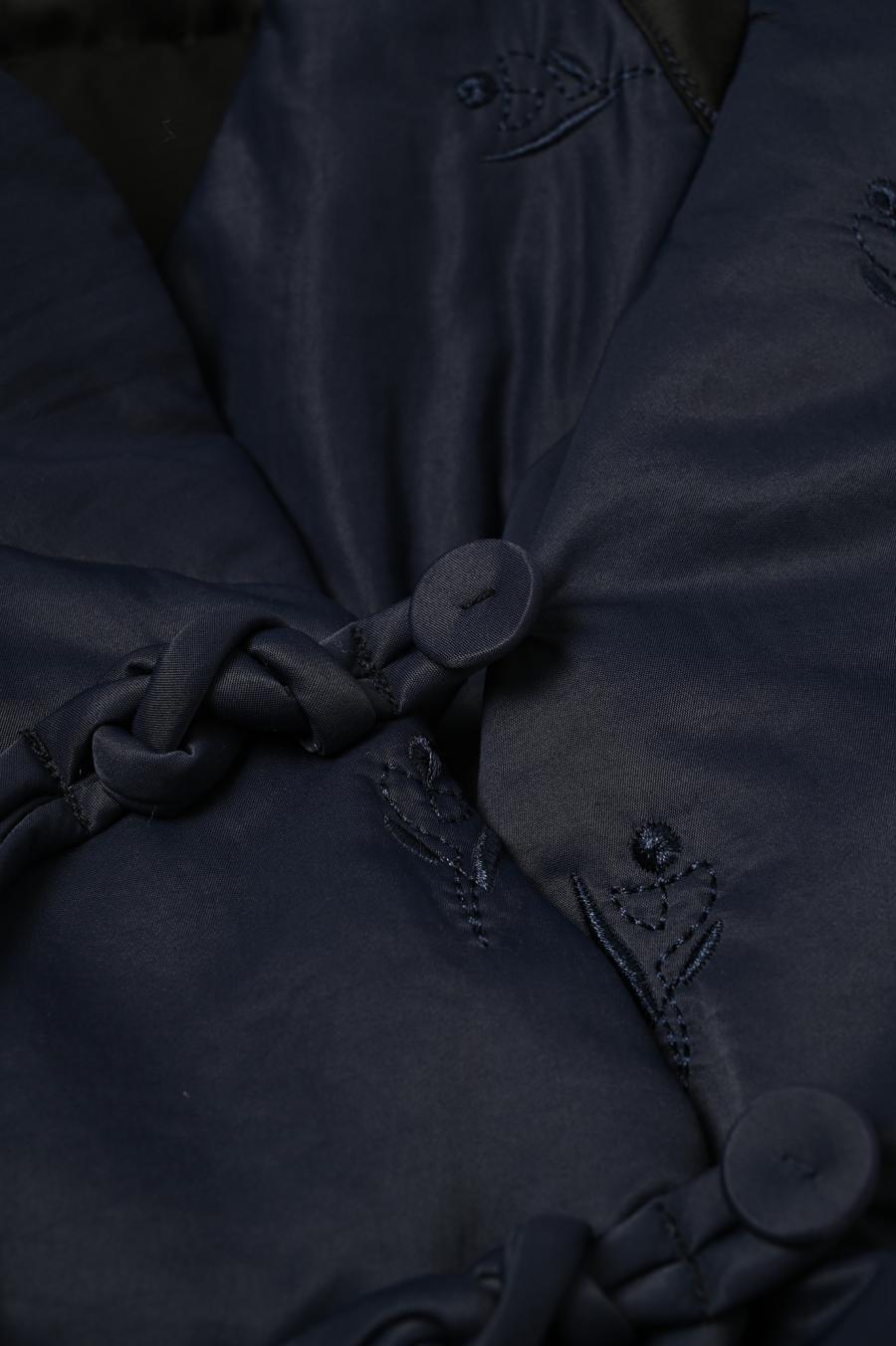 Tube Knot Embroidered Reversible Jacket