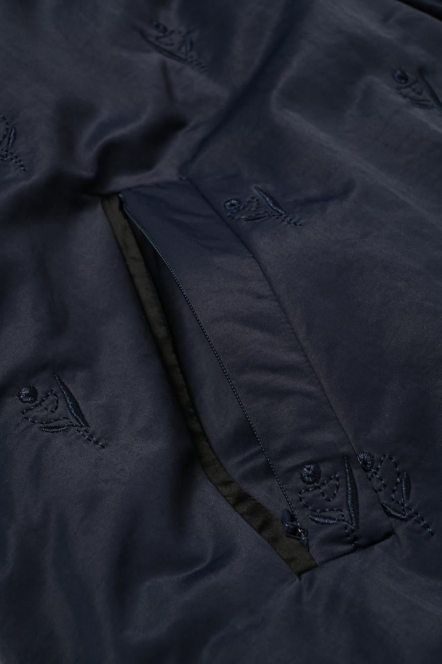 Tube Knot Embroidered Reversible Jacket