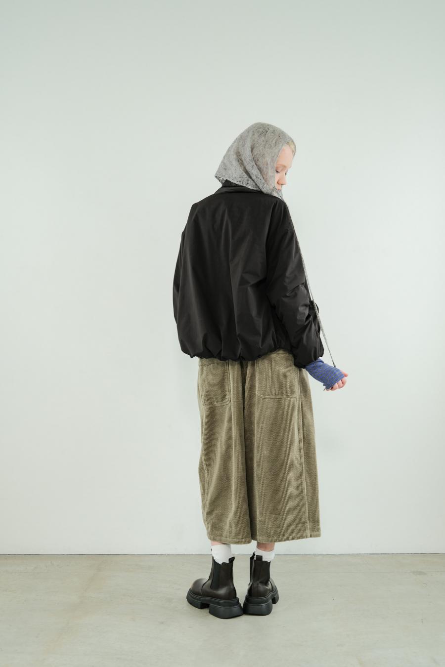 Tube Knot Embroidered Reversible Jacket