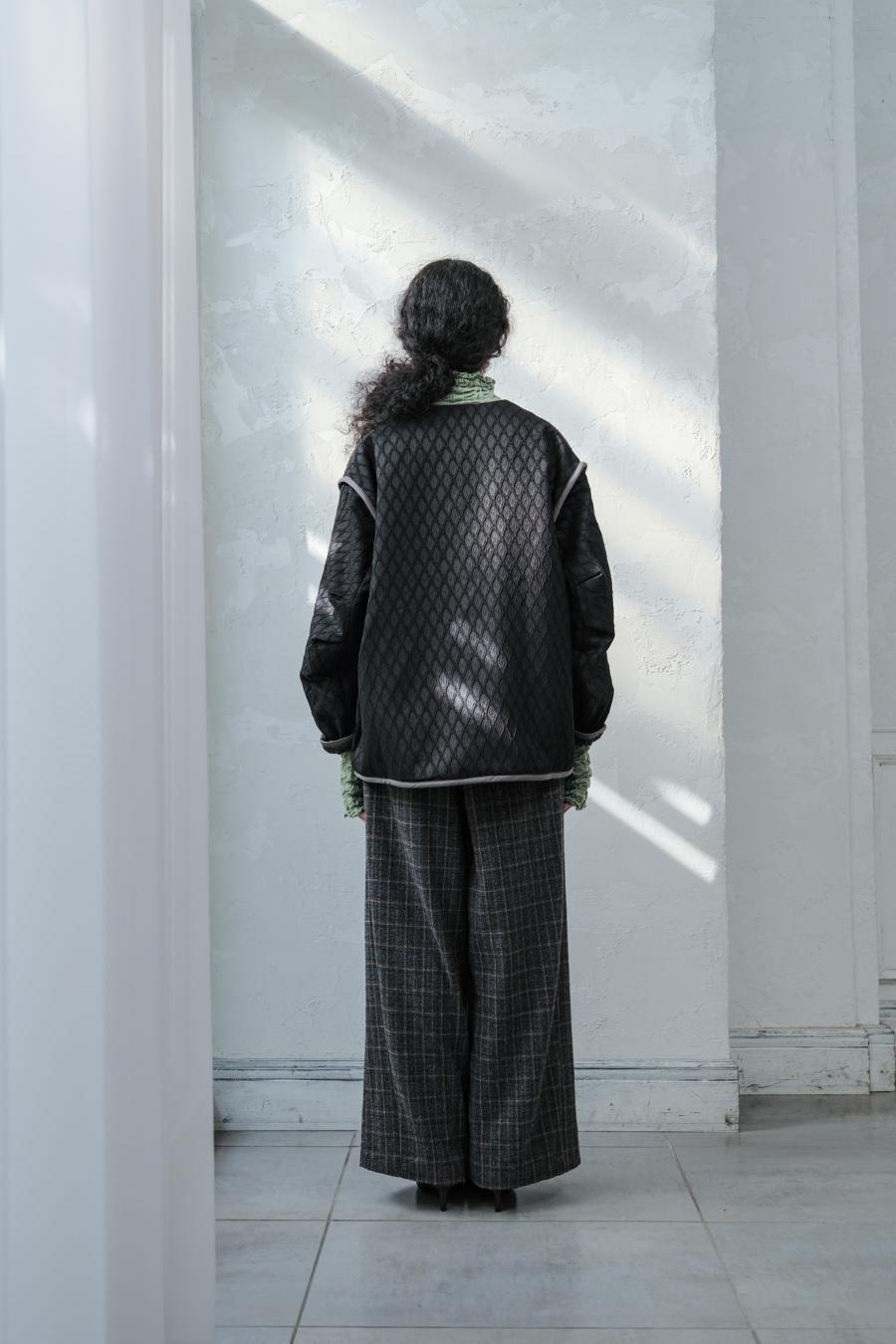 Damask Jacquard Half Jacket