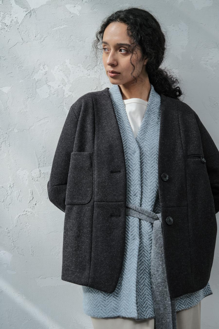 Mannish-Look Jacket