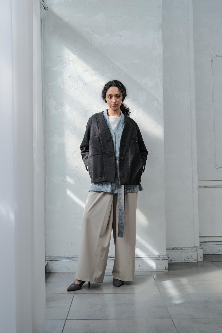 Mannish-Look Jacket
