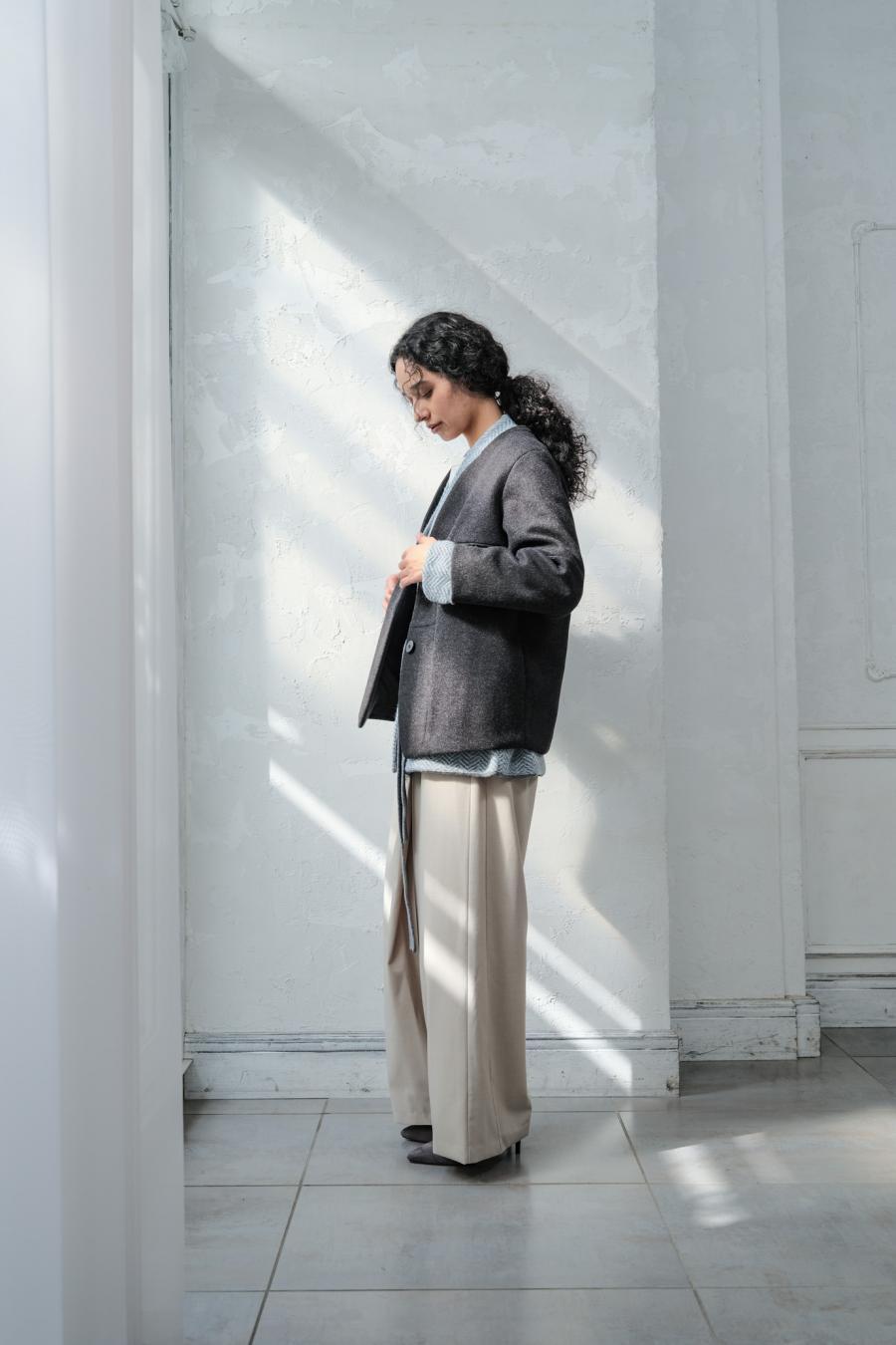 Mannish-Look Jacket