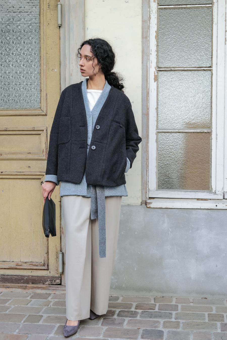 Mannish-Look Jacket