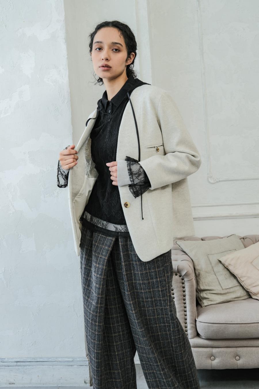 Mannish-Look Jacket