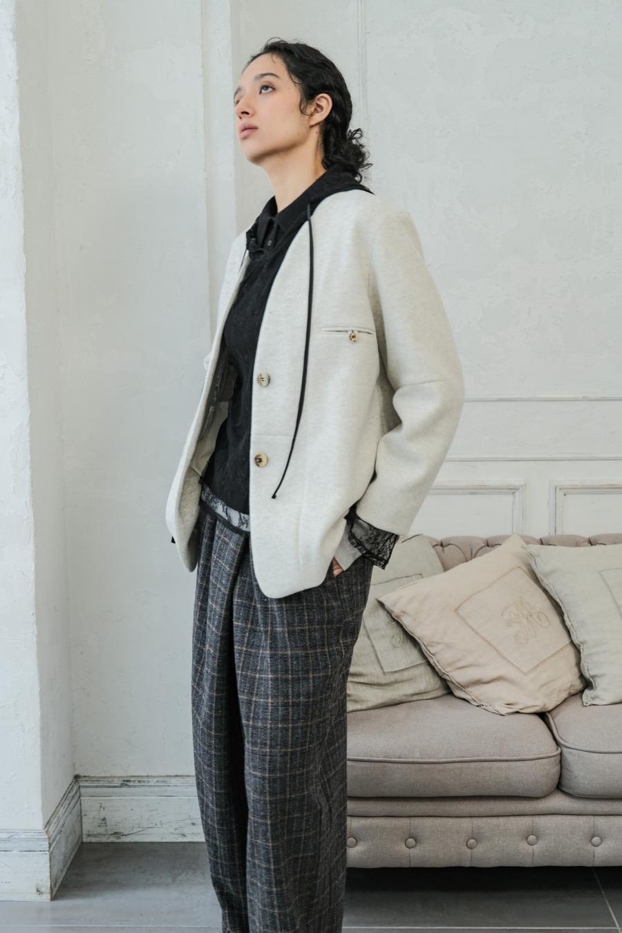 Mannish-Look Jacket