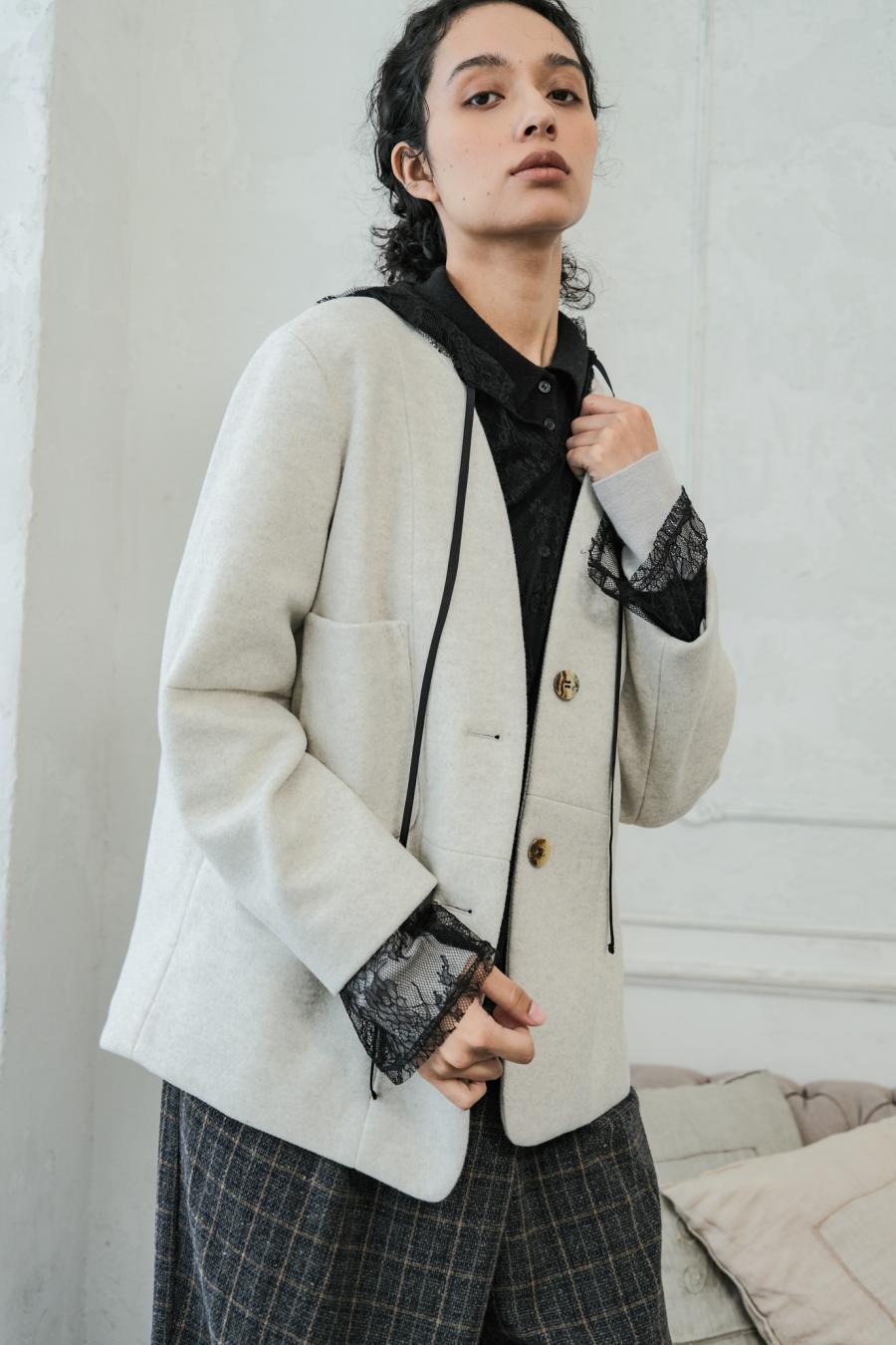 Mannish-Look Jacket
