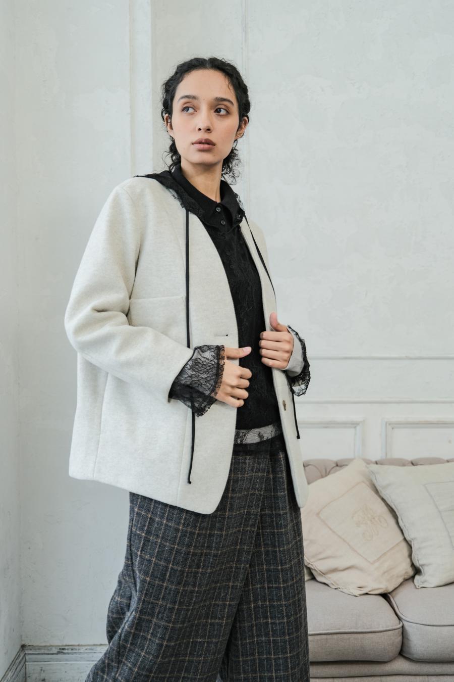 Mannish-Look Jacket