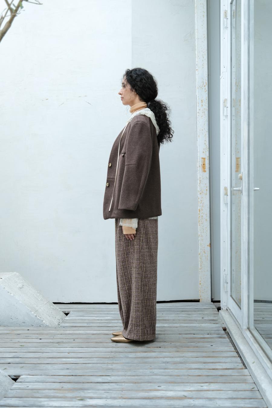 Mannish-Look Jacket
