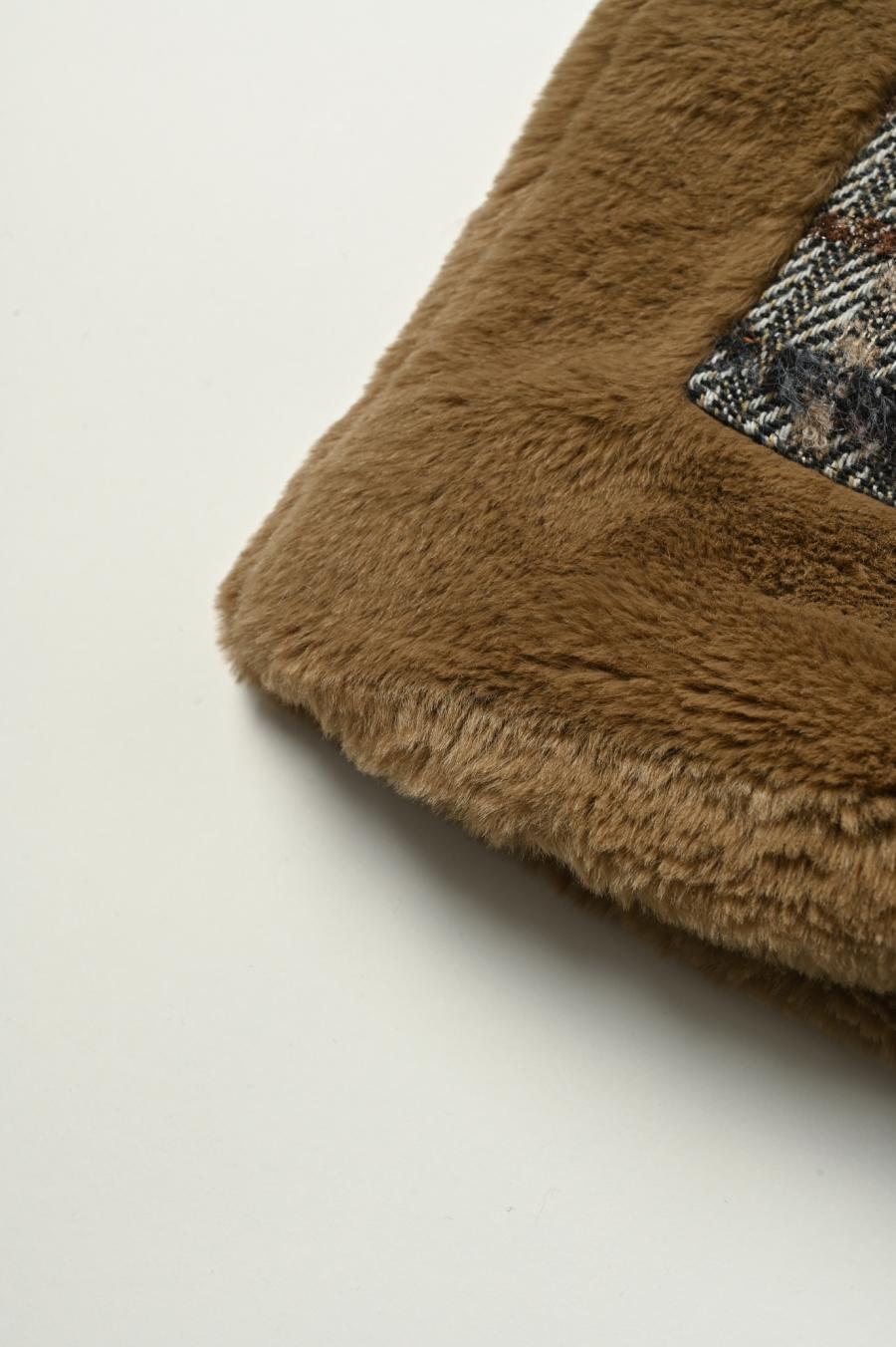 Faux Fur Paneled Jacket