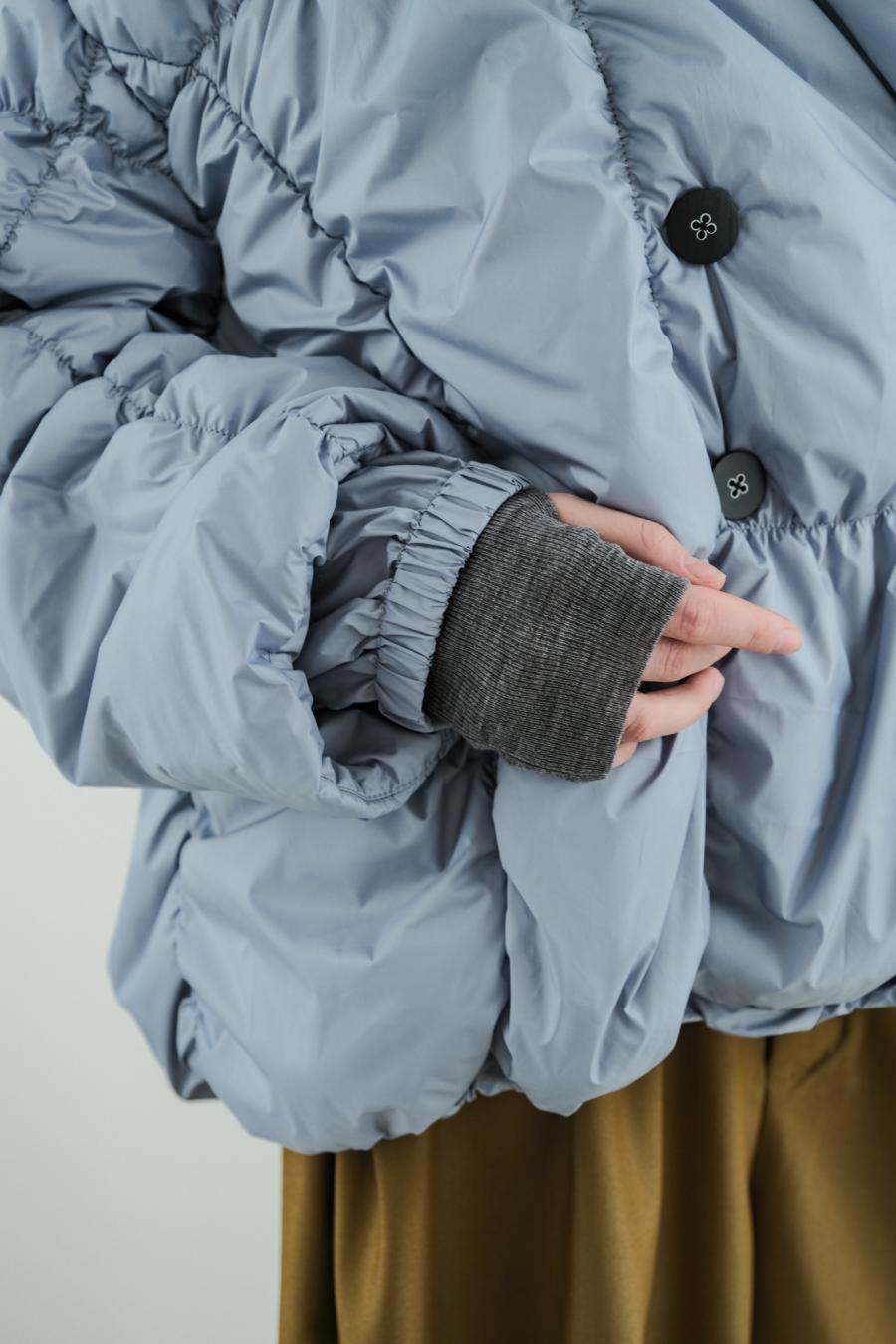 Shirred Lightweight Padded Coat