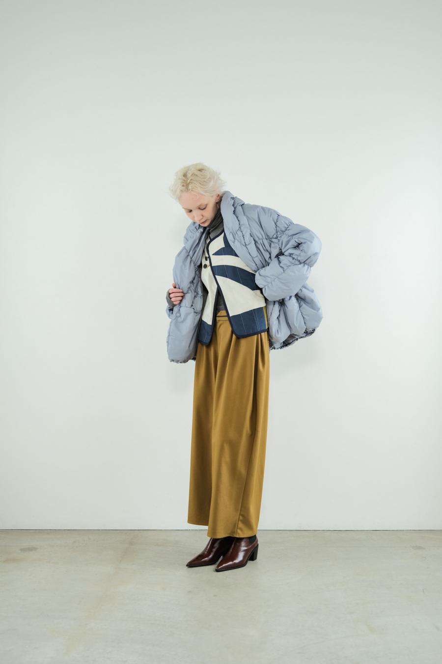 Shirred Lightweight Padded Coat
