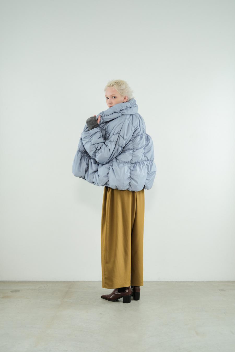 Shirred Lightweight Padded Coat