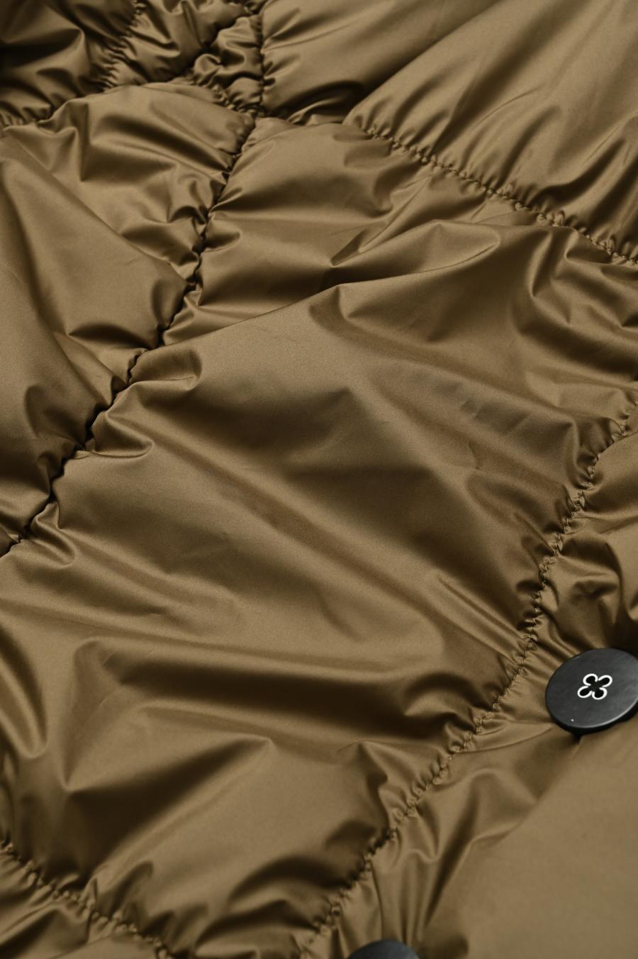 Shirred Lightweight Padded Coat