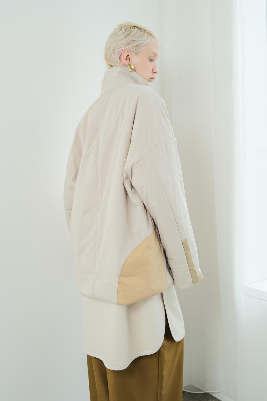 Circle Patch Padded Coat
