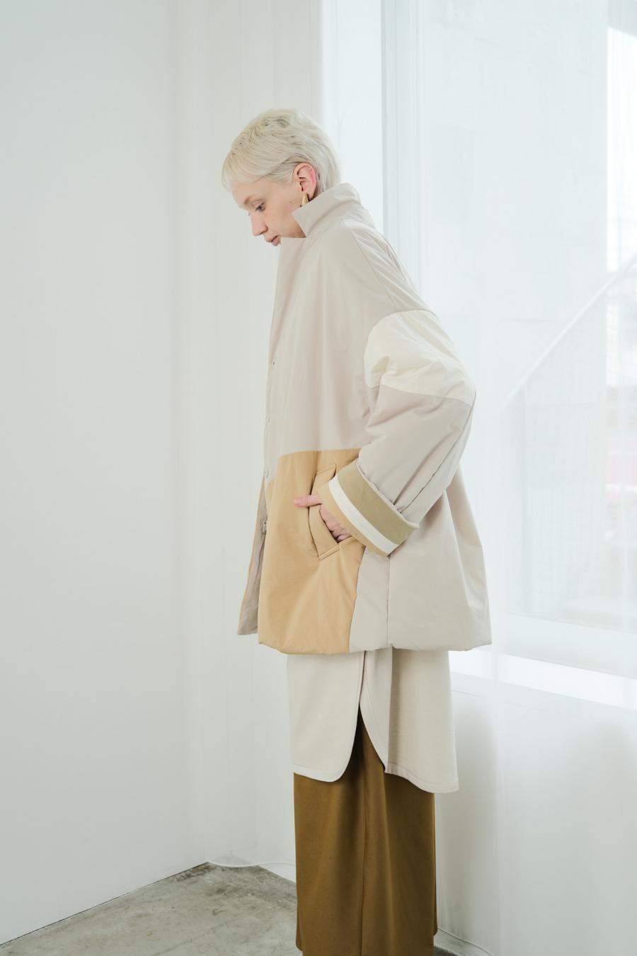 Circle Patch Padded Coat