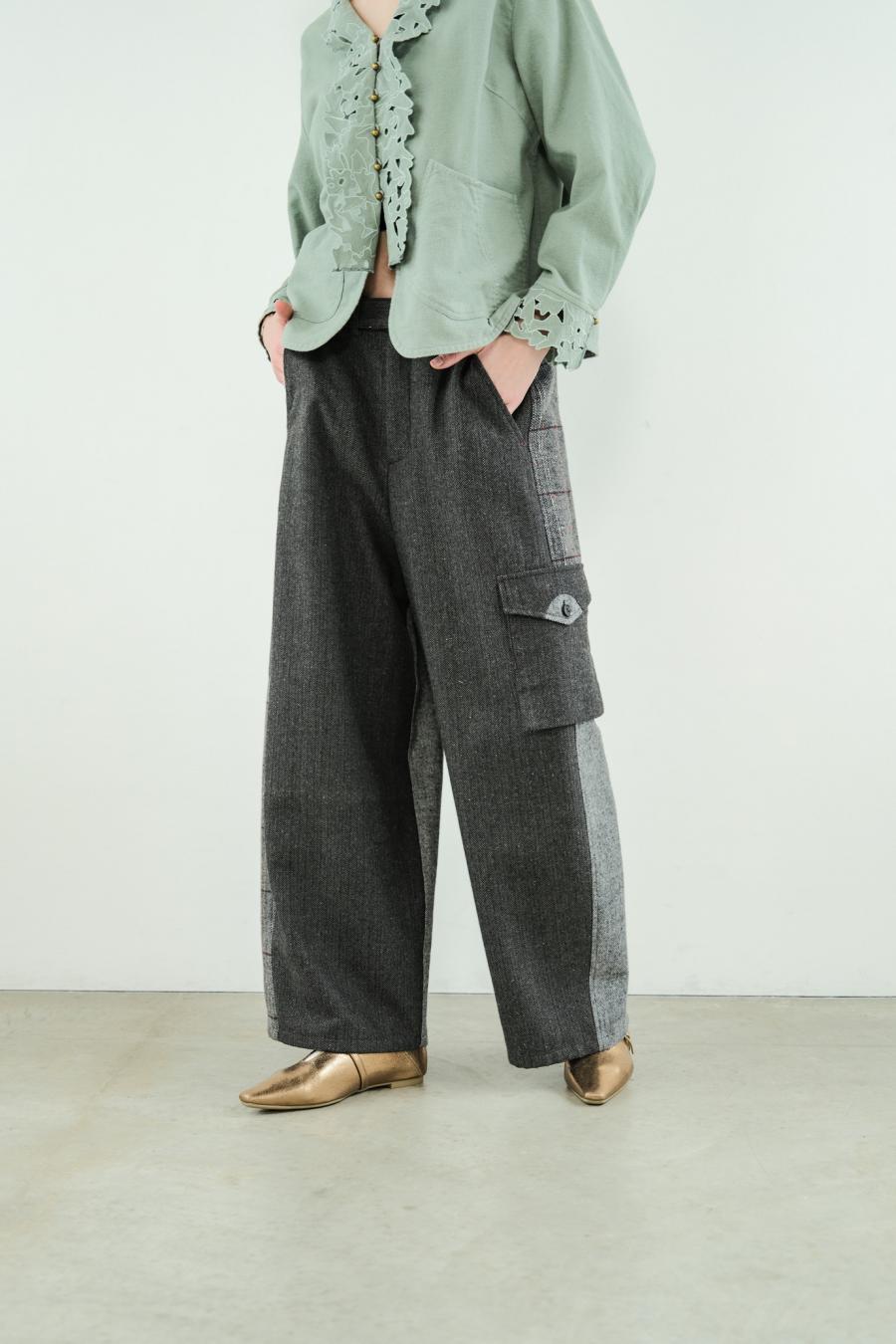 Pieced Cargo Pants