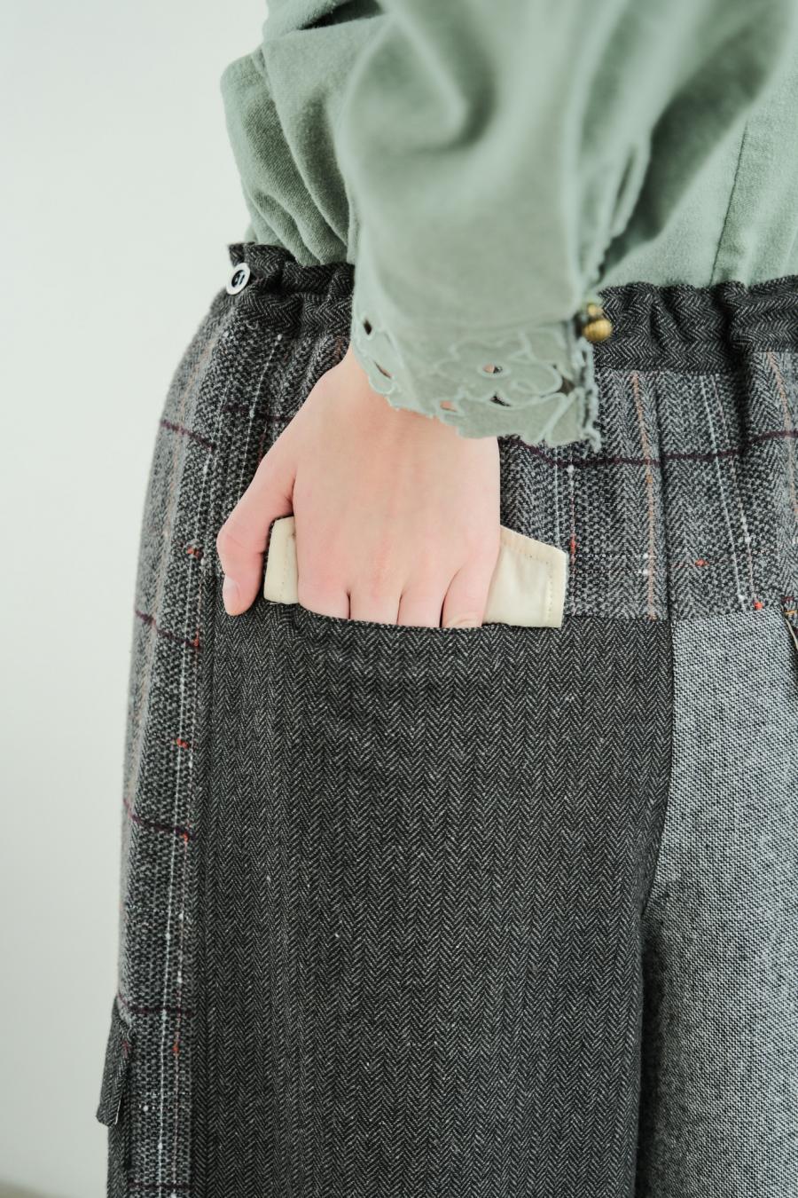 Pieced Cargo Pants