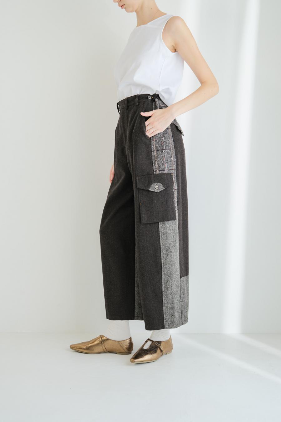 Pieced Cargo Pants