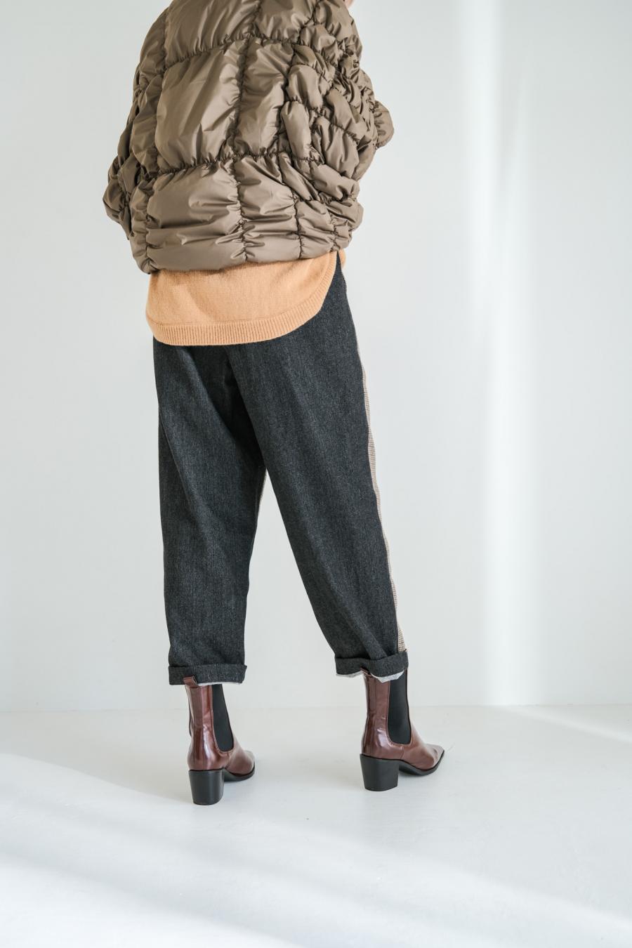 Tweed & Denim Pants