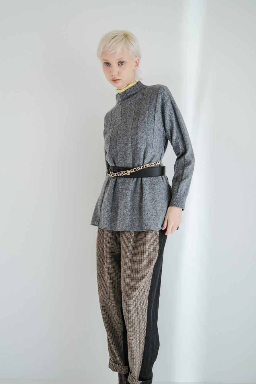 Tweed & Denim Pants