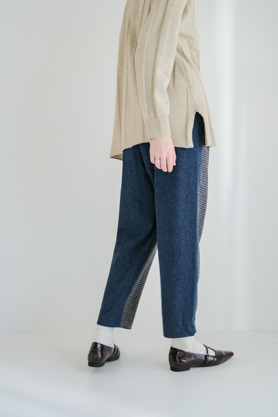 Tweed & Denim Pants