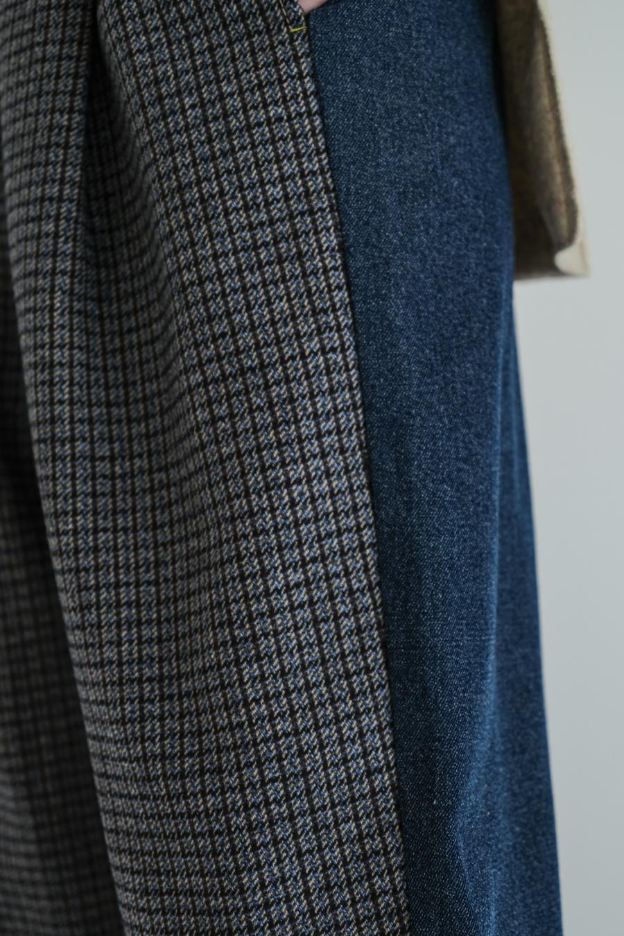 Tweed & Denim Pants