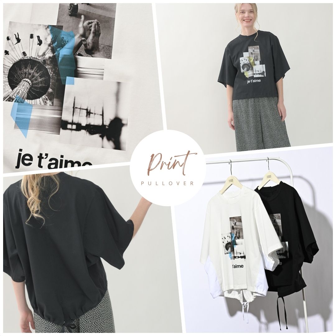 フォトプリントを集めたTシャツ