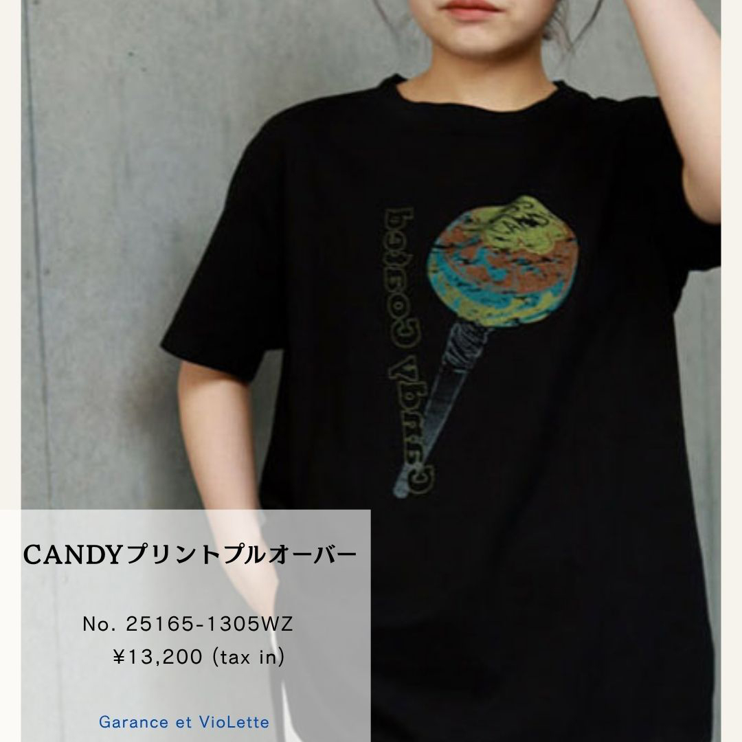 大人の遊び心を取り入れた、CANDYロゴTEE