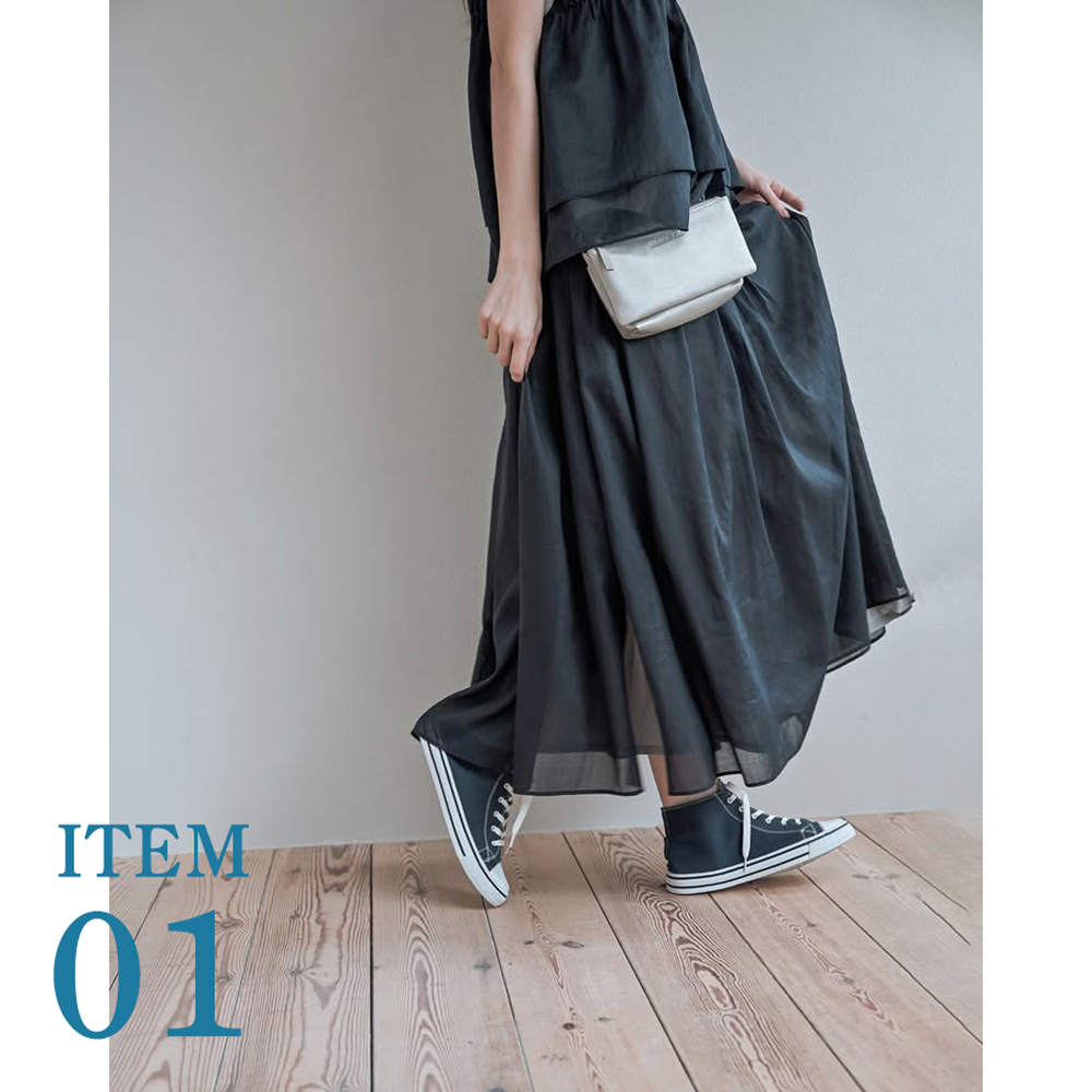 【ITEM 01】残りわずか！ akane シアータックスカート