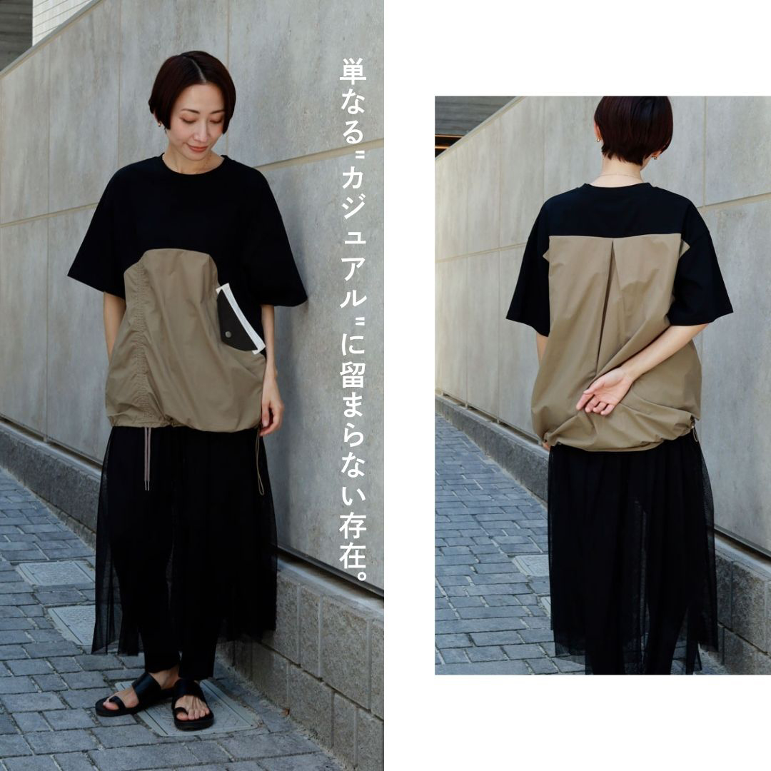 構築的デザインで魅せる、配色デザインTEE。