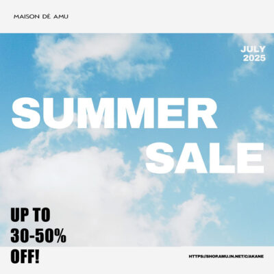 【MAX 50%OFF】akaneブランドが 2025 SUMMER SALE 開催！