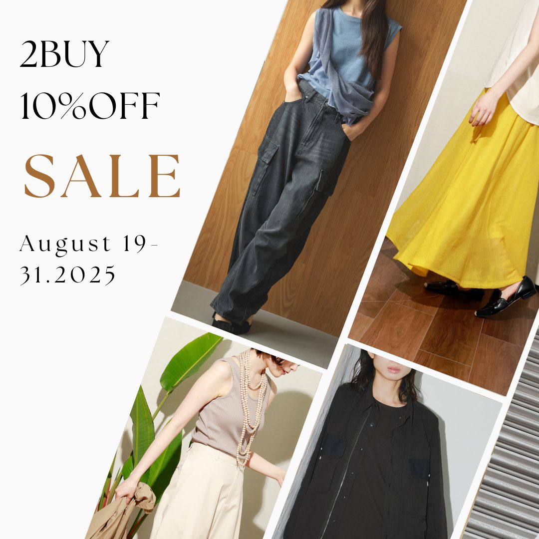 【公式オンラインストア限定】8/19(火)より SALE品 2点以上で10%OFFキャンペーン開催！