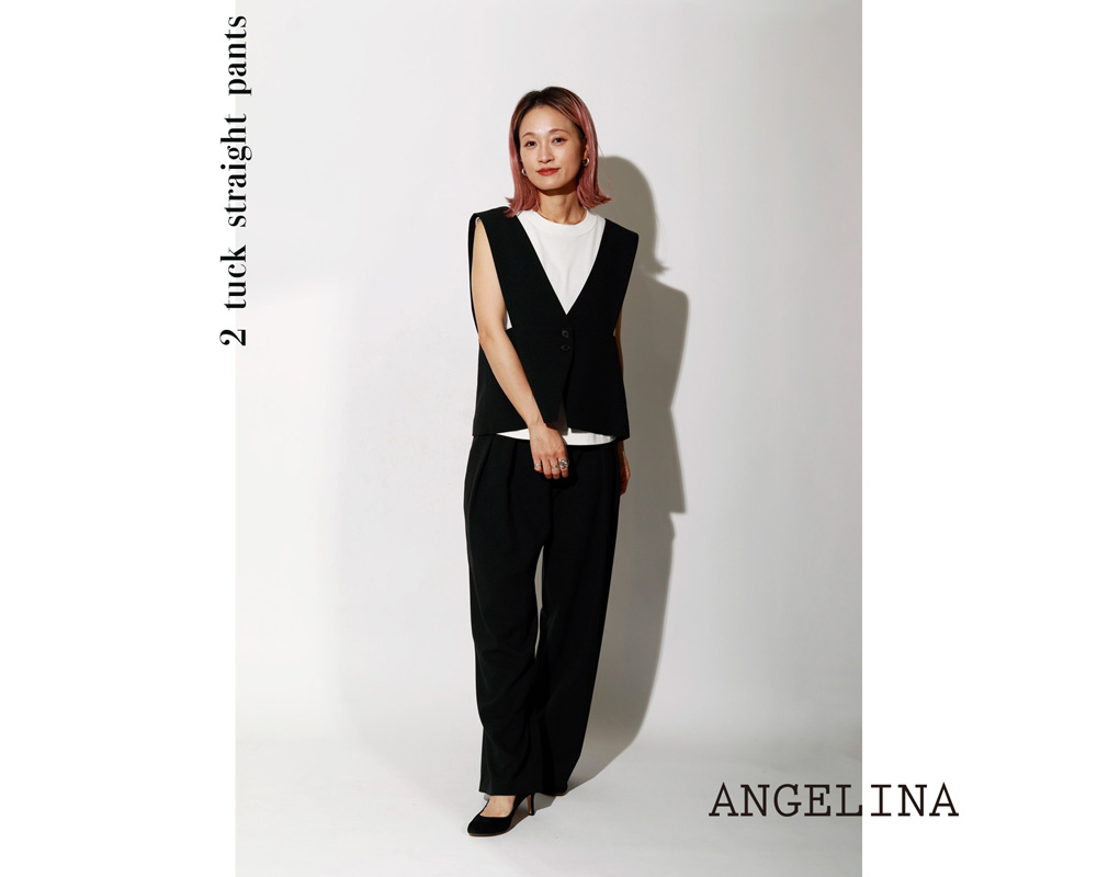 2タックストレートパンツ