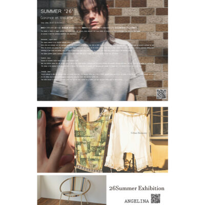 【展示会のお知らせ】Garance et VioLette / ANGELINA 2026 Summer Exhibition