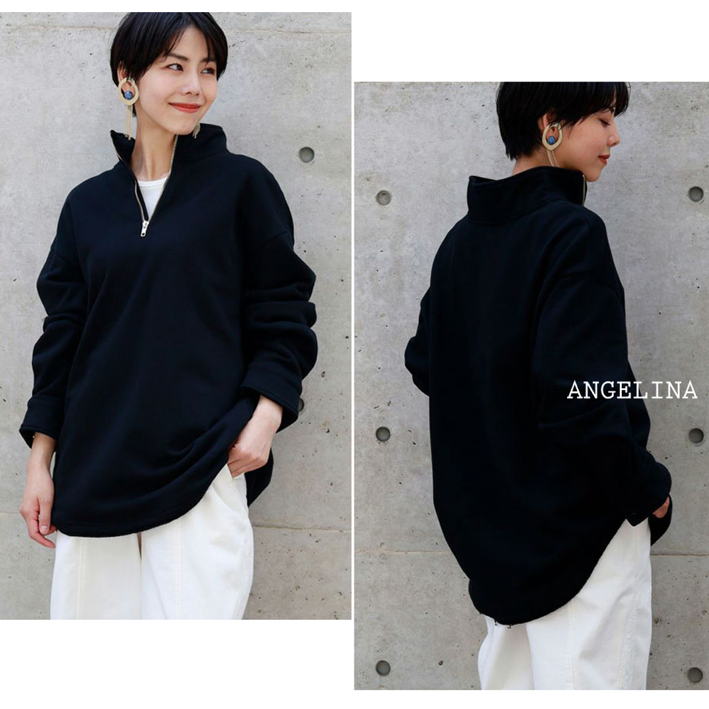 裏毛ベーシックプルオーバー