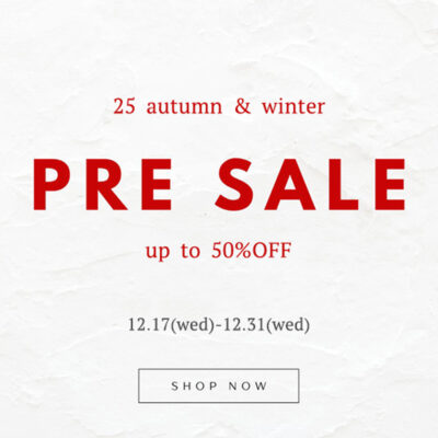 12月の寒暖差対策｜PRE SALEで見直す大人の重ね着